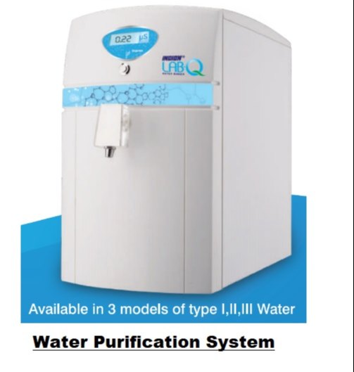 UV Ultra Pure Water Purification System for HPLC-GC/Lab, Water Storage Capacity: 50 L, Purification Capacity: 10 Lph img