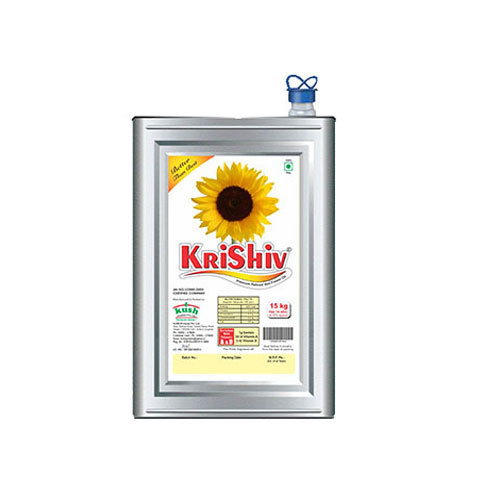 Krishiv 15 Liter Sunflower Oil Tin