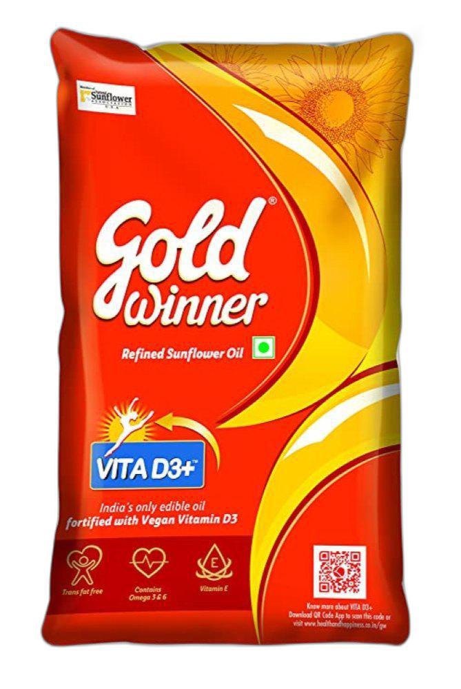 1 Litre Gold Winner Refined Sunflower Oil