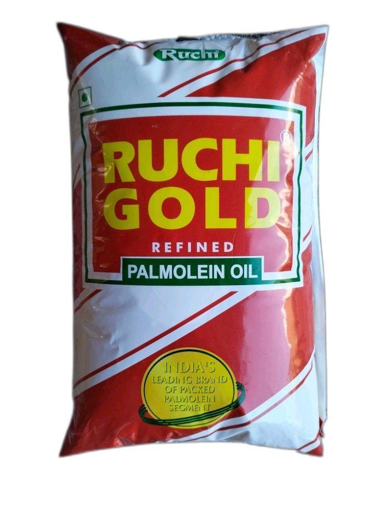 Mono Saturated Ruchi Gold Refined Palmolein Oil, Packaging Type: Packet, Packaging Size: 1 litre