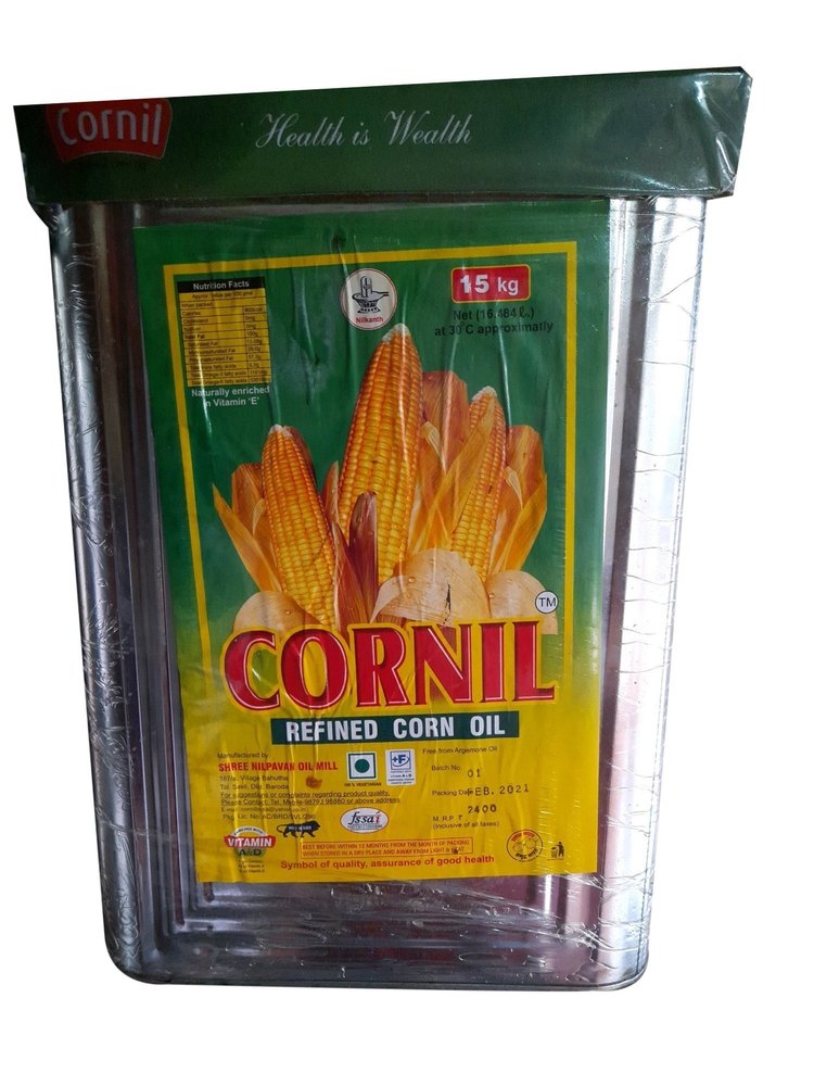 Cornil Refined Corn Oil, Packaging Size: 15kg, Rich in Vitamin