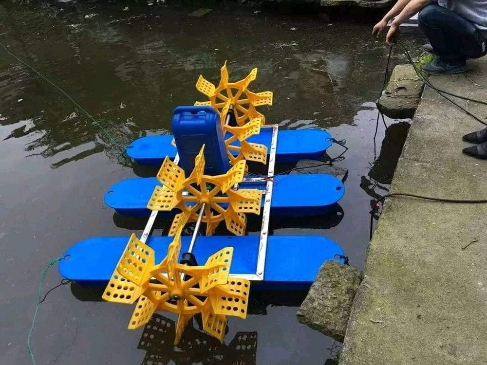 Surface Floating Paddle Wheel Aerator, For Aquaculture