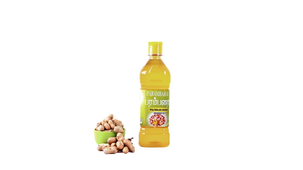 Parambarai Natural Ingredients Refined Groundnut Oil, Packaging Size: 50 m to 15 litre, Speciality: High in Protein