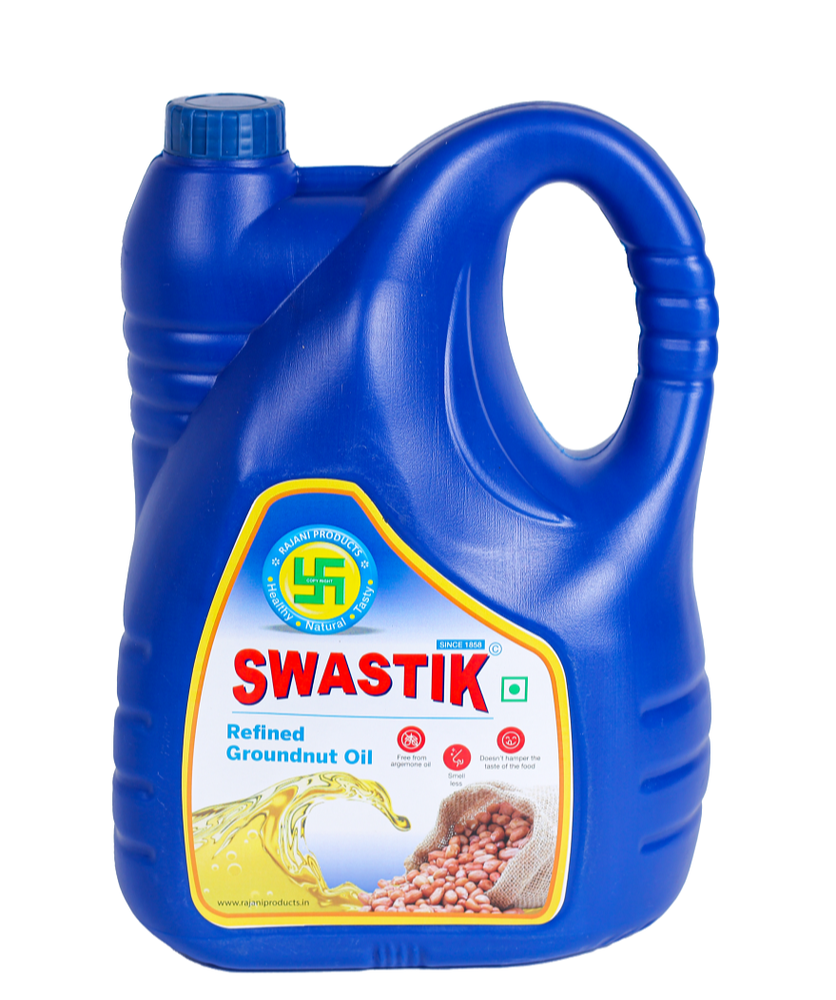 Swastik Refined Groundnut Oil, Packaging Type: Can, Packaging Size: 5 litre img