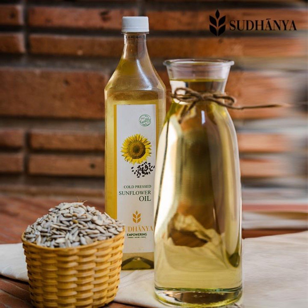 Sudhanya Organic Cold Pressed Sunflower Oil, Packaging Type: Plastic Bottle, Packaging Size: 1 litre