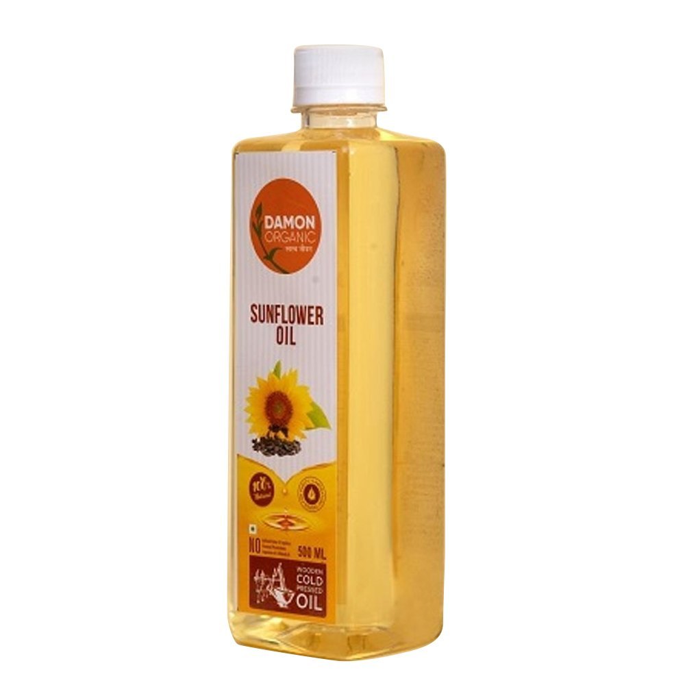 Lowers Cholesterol Wooden Cold Pressed Sunflower Oil, For Cooking, Packaging Size: 500ml