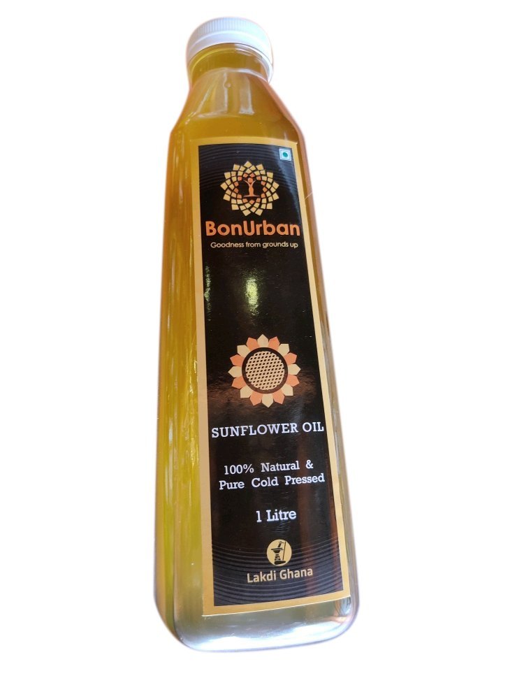 Bonurban Liquid Cold Pressed Sunflower Oil, Packaging Type: Plastic Bottle, Packaging Size: 1 Litre