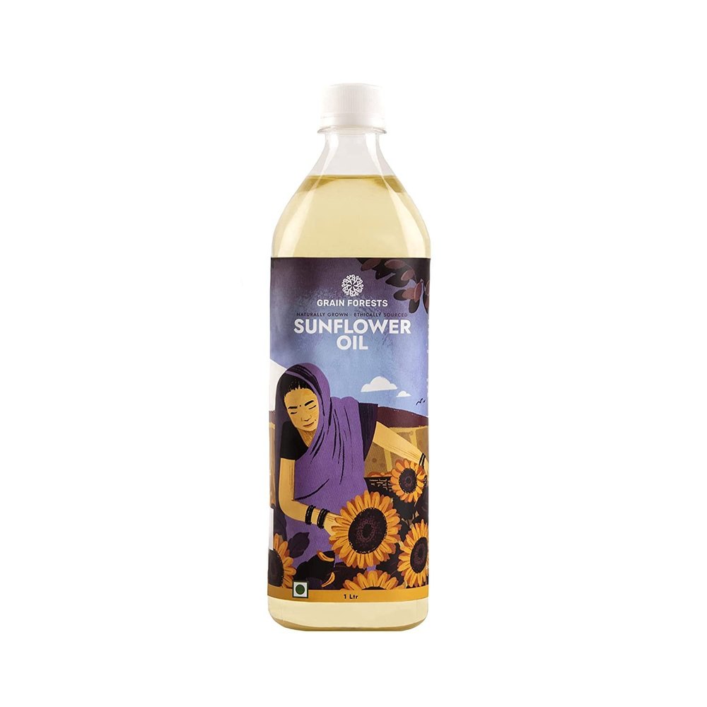 Lowers Cholesterol Grain Forests Cold Pressed Sunflower Oil, Packaging Size: 1000 ml