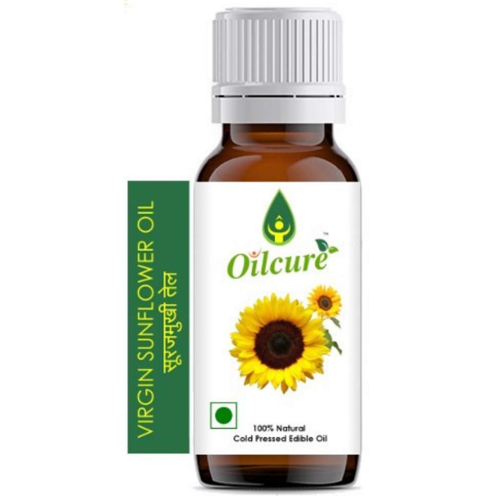 Oilcure Vitamin E Virgin Sunflower Oil, Packaging Type: Bottle, Packaging Size: 100ml img